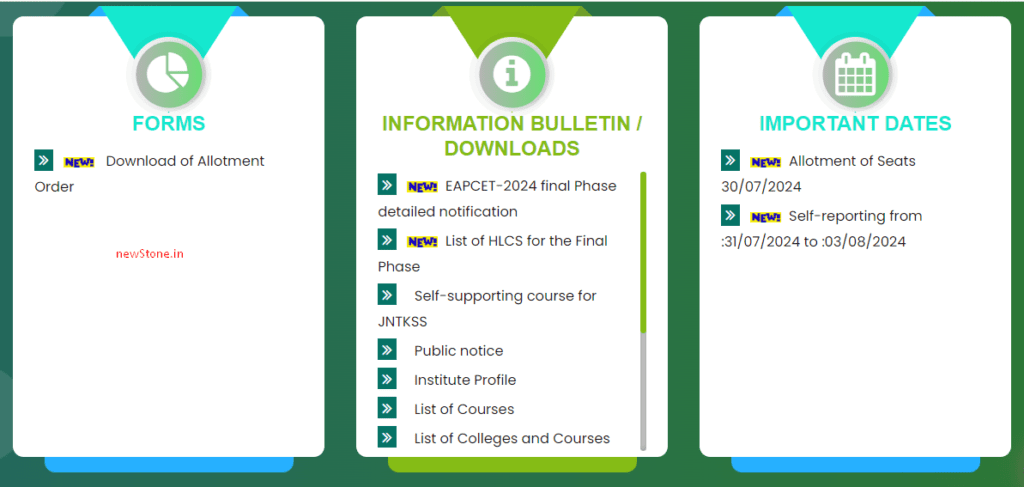 eamcet counselling final phase allotment