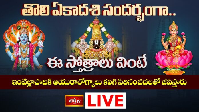 Video : తొలి ఏకాదశి రోజున ఈ స్తోత్రాలు వింటే ఇంటిల్లాపాదికి ఆయురారోగ్యాలు, సిరిసంపదలతో జీవిస్తారు