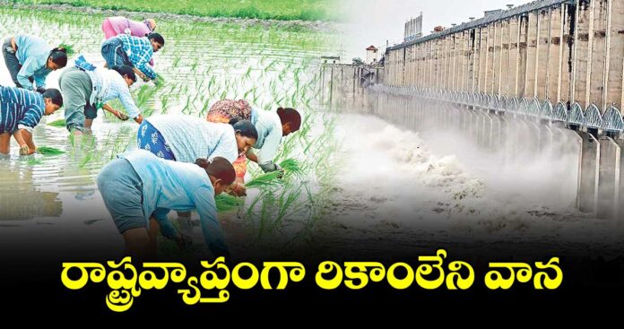 రాష్ట్రవ్యాప్తంగా రికాంలేని వాన