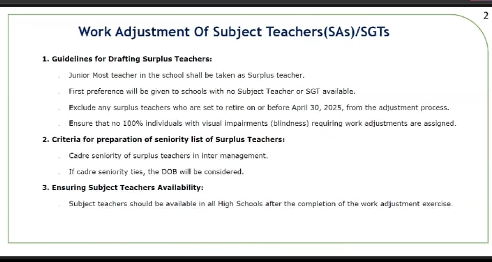 work adjustment in ap schools